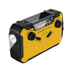 3000mAh Emergency Radio (Solar/Hand Crank Powered)