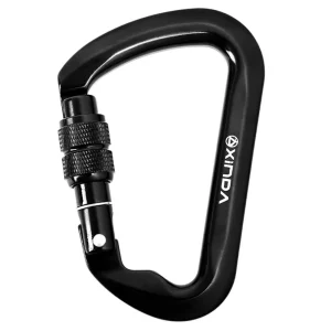 30kN Locking Heavy Duty D-shaped Carabiner